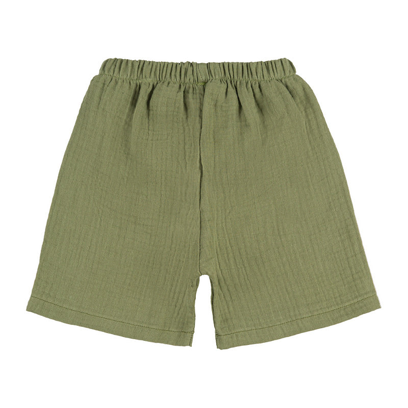 nanan-completo-camicia-shorts-verde-cotone-organico image 5