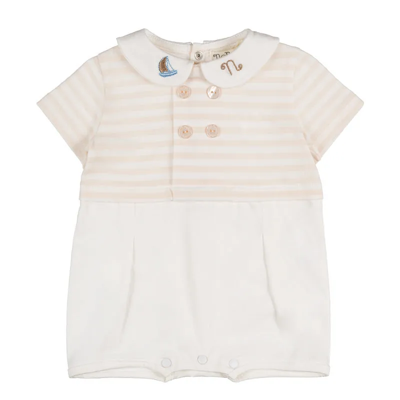 nanan-pagliaccetto-beige-a-righe-cotone-puro image 1