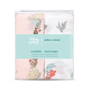 aden-anais-disney-princess-swaddle-mussola-di-cotone-2pz image 5