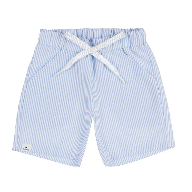nanan-bermuda-azzurro-a-righe-bianche-in-cotone image 1