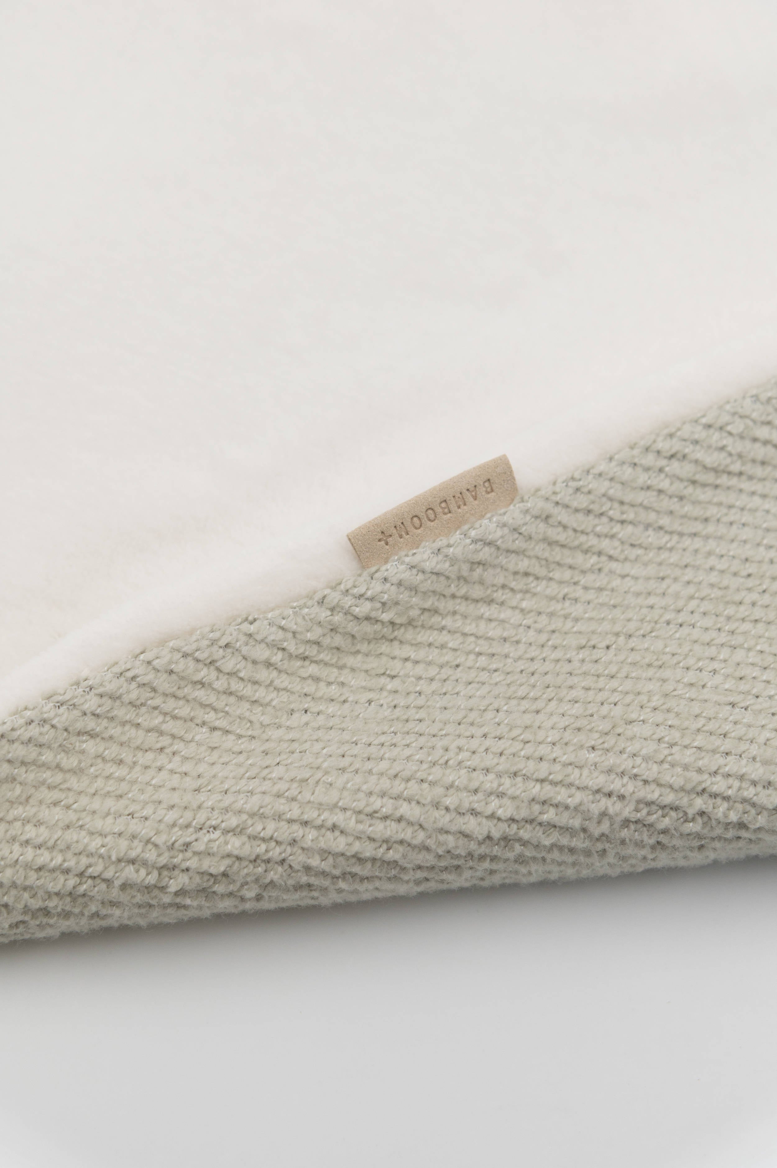 bamboom-sage-olive-410-copertina-lettino-brushed-peluche image 2