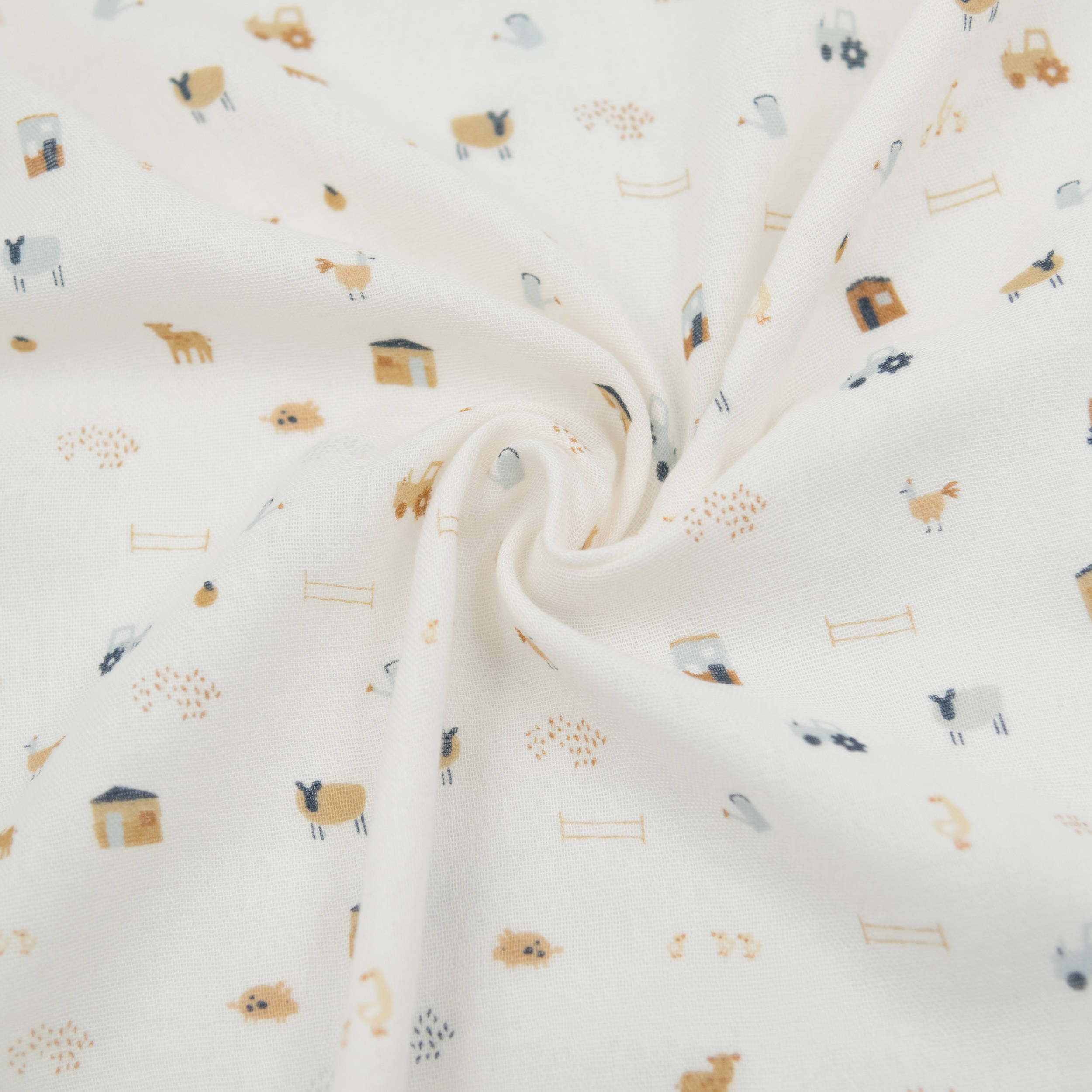 bamboom-swaddle-xl-singolo-120x120cm-the-farm-133 image 1