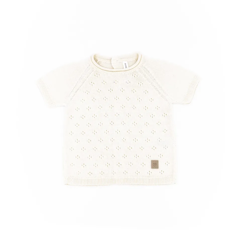 bamboom-maglia-traforata-knitted-bianco-01-maniche-corte image 1