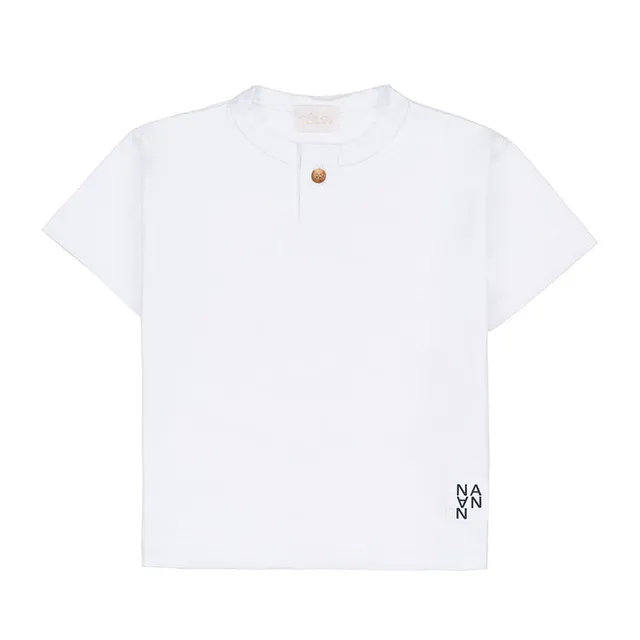 nanan-navy-t-shirt-tinta-unita-bambino image 1