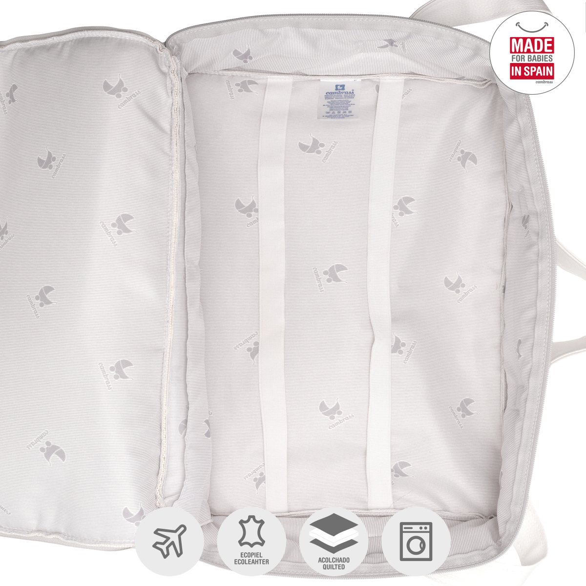cambrass-39472-valigia-clinica-bambino-toile-grigio-47x36x12-cm image 3