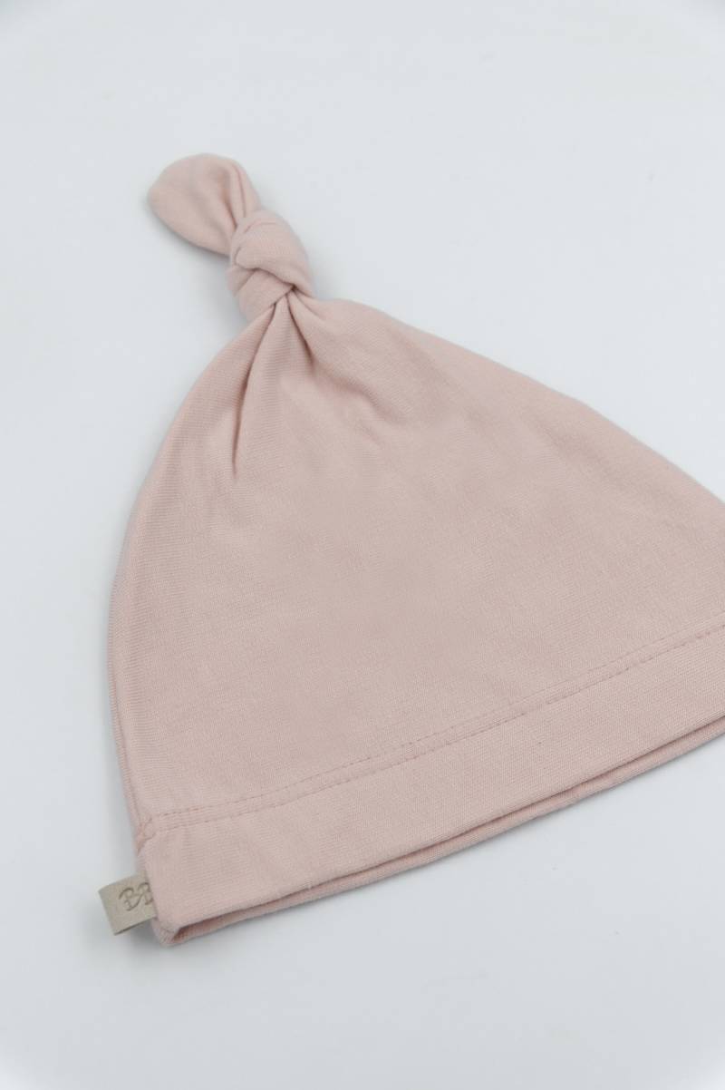 bamboom-pure-cappellino-neonato-con-nodo-rosa-04 image 2