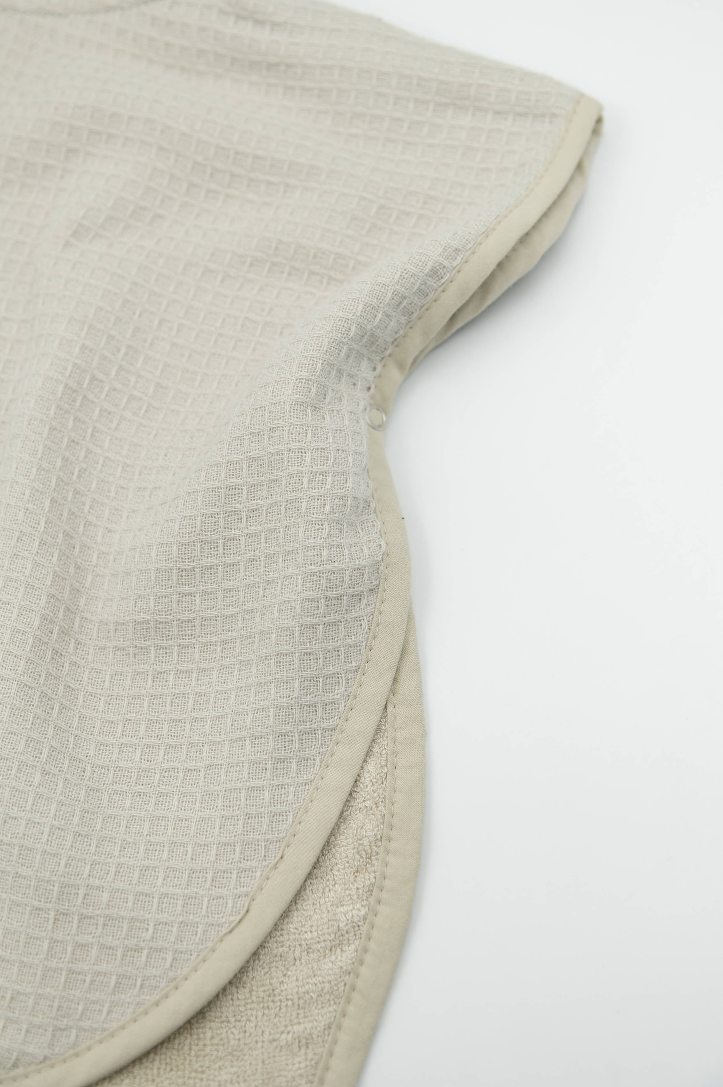 bamboom-poncho-waffle-sea-breeze-355-con-cappuccio image 3