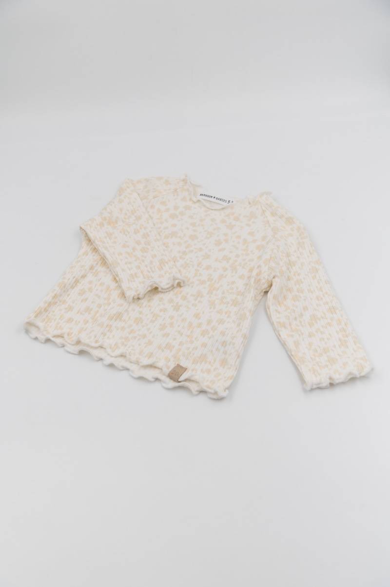 bamboom-t-shirt-bimba-maniche-lunghe-costine-print-petals-422 image 2