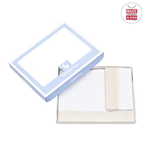 cambrass-set-lenzuola-lettino-3-pz-120x180-cm-beige-per-culle-70-cm image 6