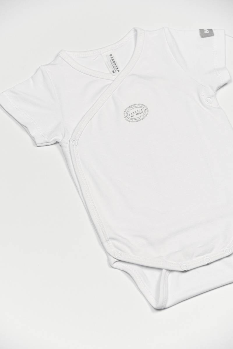 bamboom-body-bambino-maniche-corte-bianco image 2