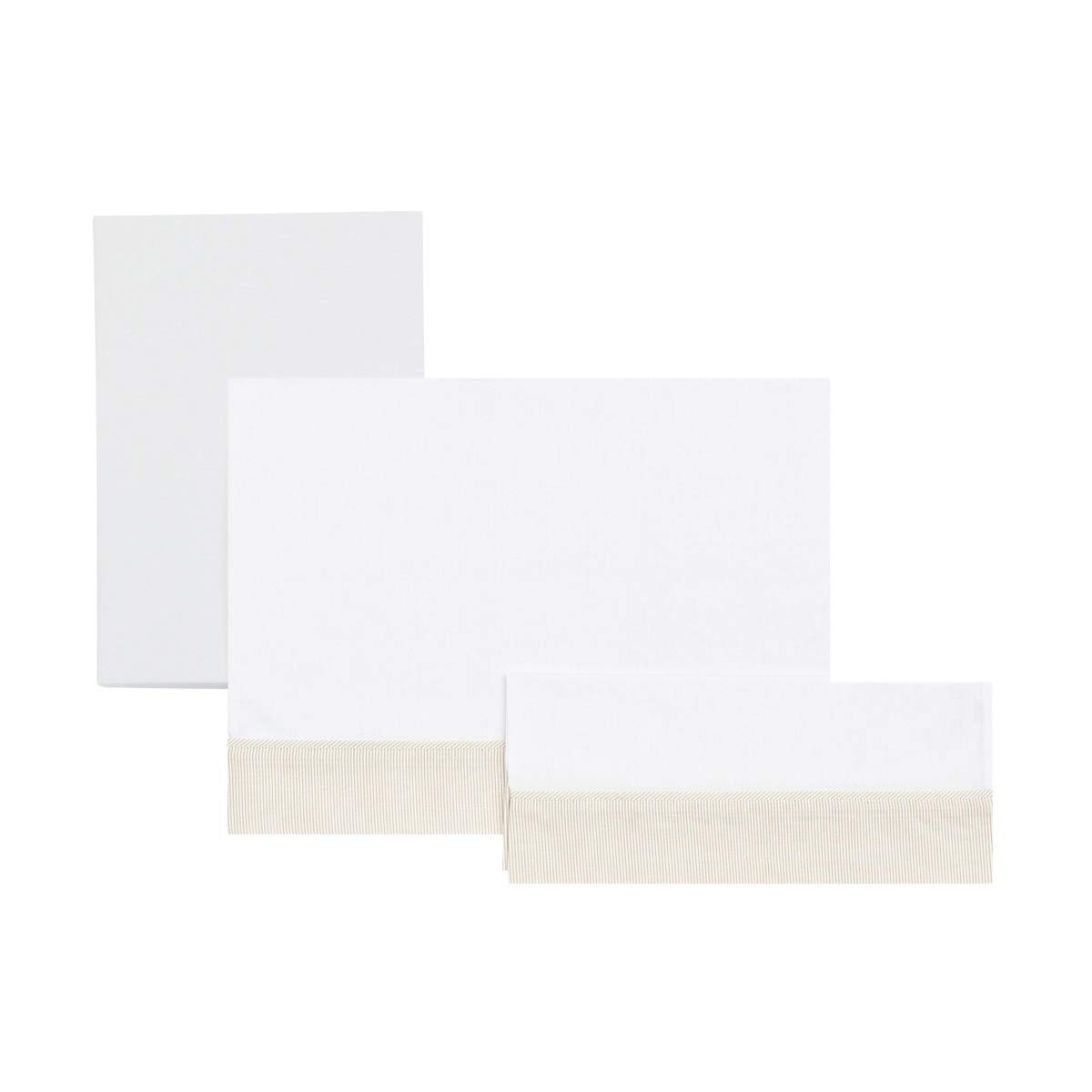 cambrass-set-lenzuola-lettino-3-pz-120x180-cm-beige-per-culle-70-cm image 1