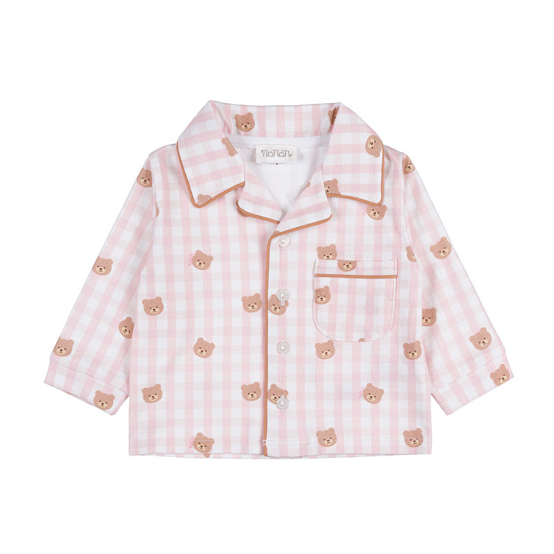 nanan-pigiama-rosa-due-pezzi-allover-orsetti image 1