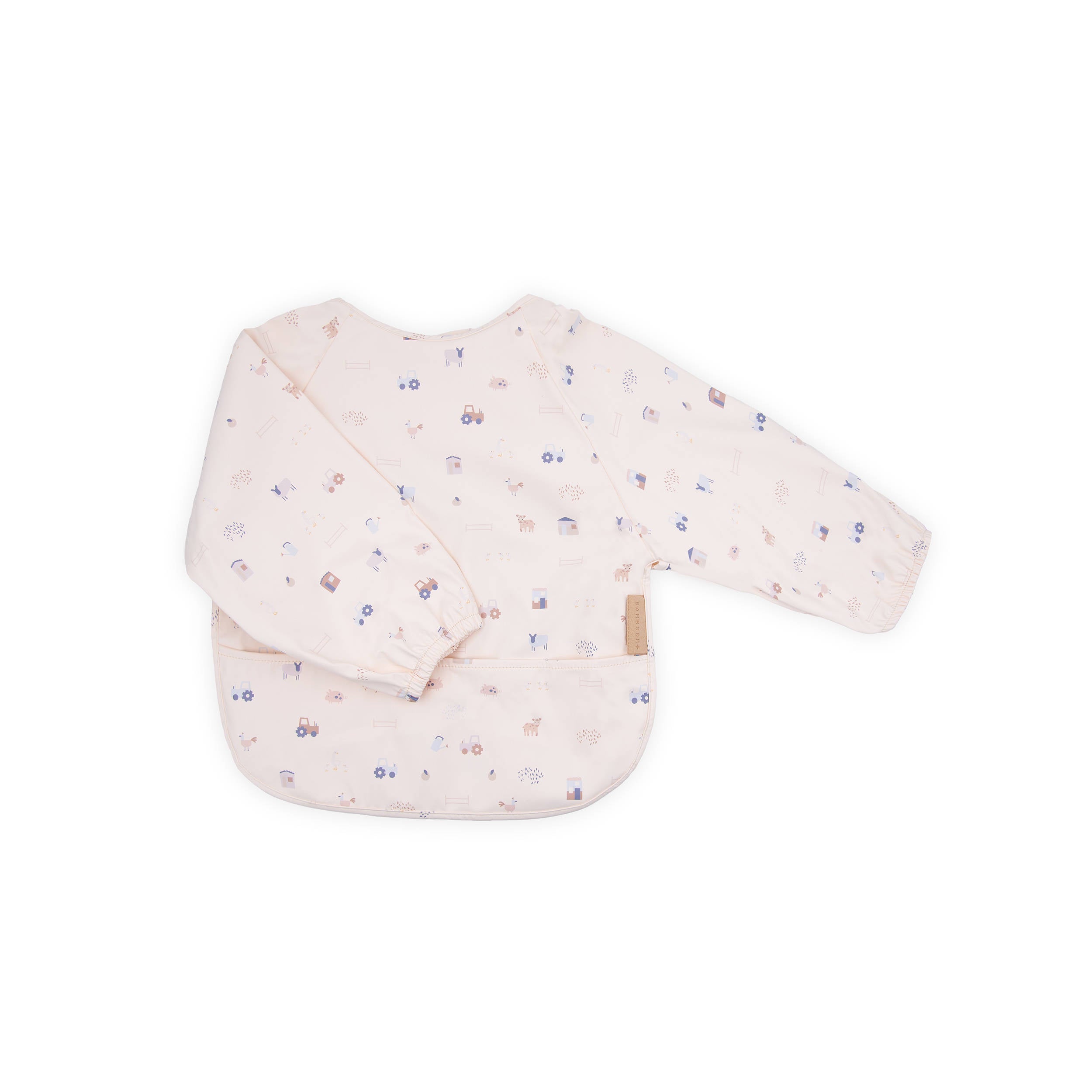 bamboom-bib-impermeabile-con-maniche-the-farm-133-con-tasca image 1