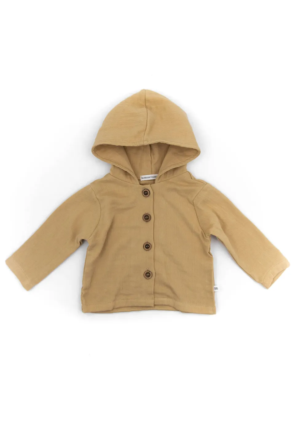 bamboom-cardigan-muslin-cammello-62-cardigan-neonato-in-mussola image 1