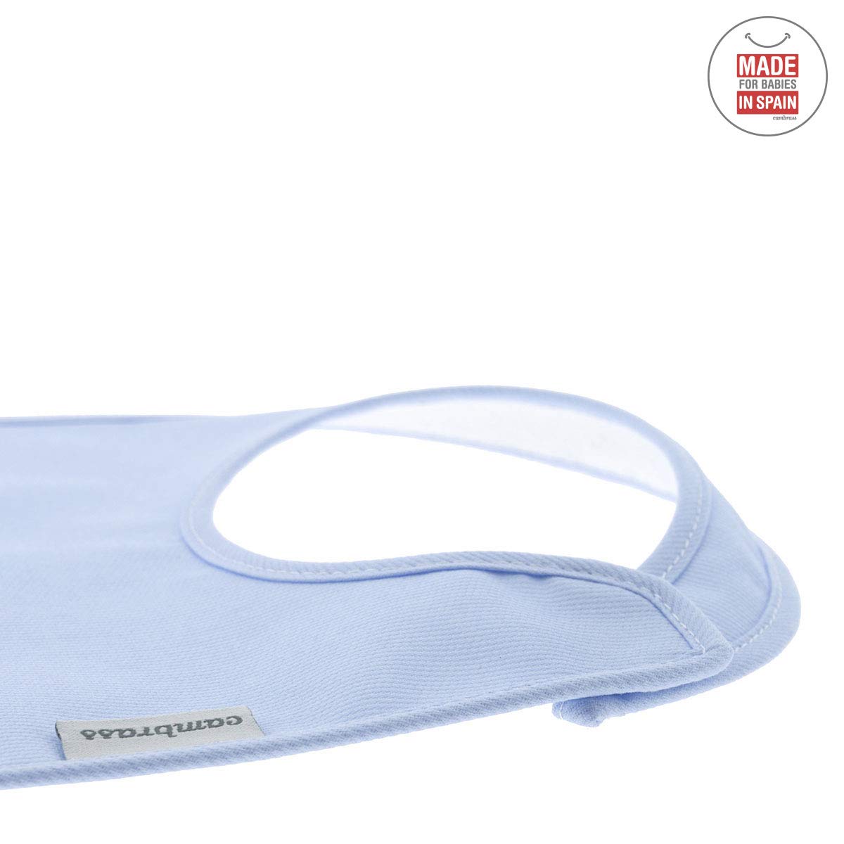 bavaglino-quadrato-con-velcro-cambrass-pio-pio-azzurro-20x26-cm image 4