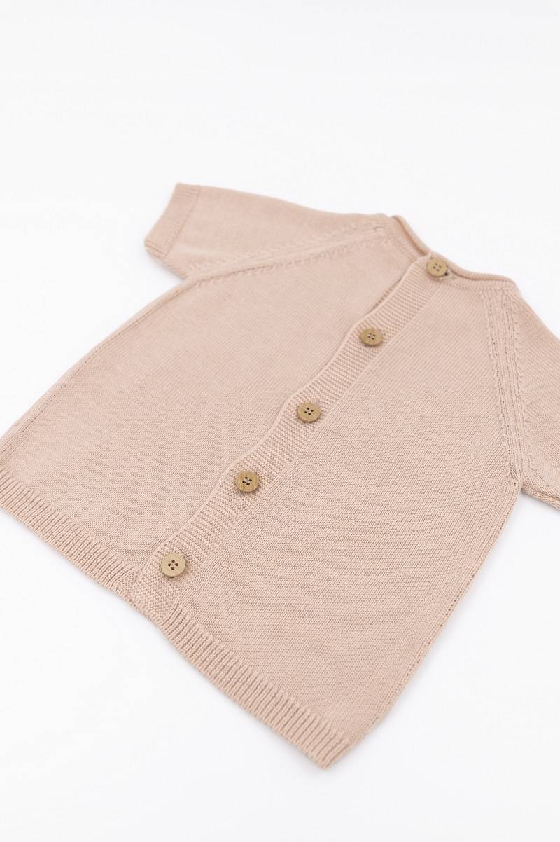 bamboom-knitted-maglia-neonato-traforata-maniche-corte-rosa-04 image 4