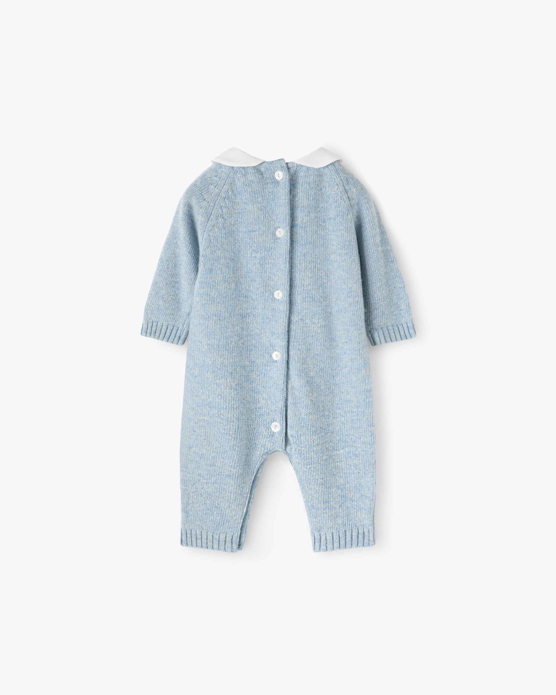 nanan-tutina-azzurra-in-filo-misto-cashmere-con-colletto-2 image 2