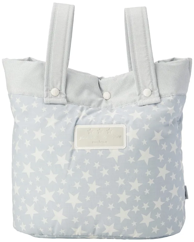 cambrass-35494-borsa-passeggino-star-azzurro-17x40x34-cm image 1