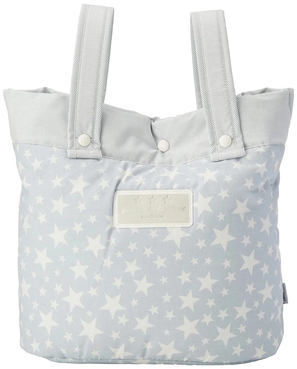 cambrass-35494-borsa-passeggino-star-azzurro-17x40x34-cm image 1