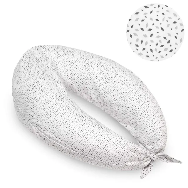 cambrass-moon-cuscino-allattamento-e-gravidanza-80x185x16-cm-grigio-leone image 1