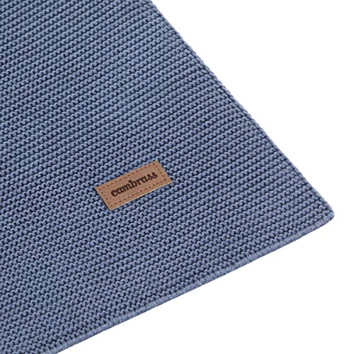 cambrass-basic-blue-coperta-cotone-neonato-80x100-cm-480-g image 8