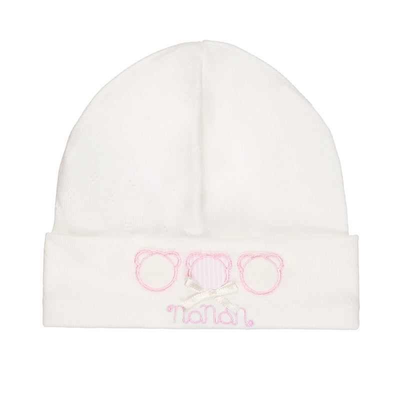 nanan-berretta-organic-rosa-cappello-neonata-cotone-bio image 1
