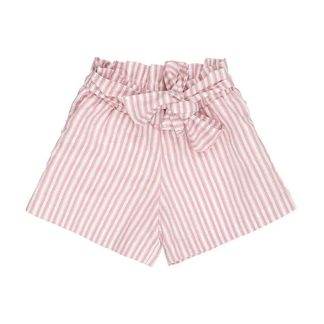 nanan-shorts-a-righe-rosa-con-fiocco image 1
