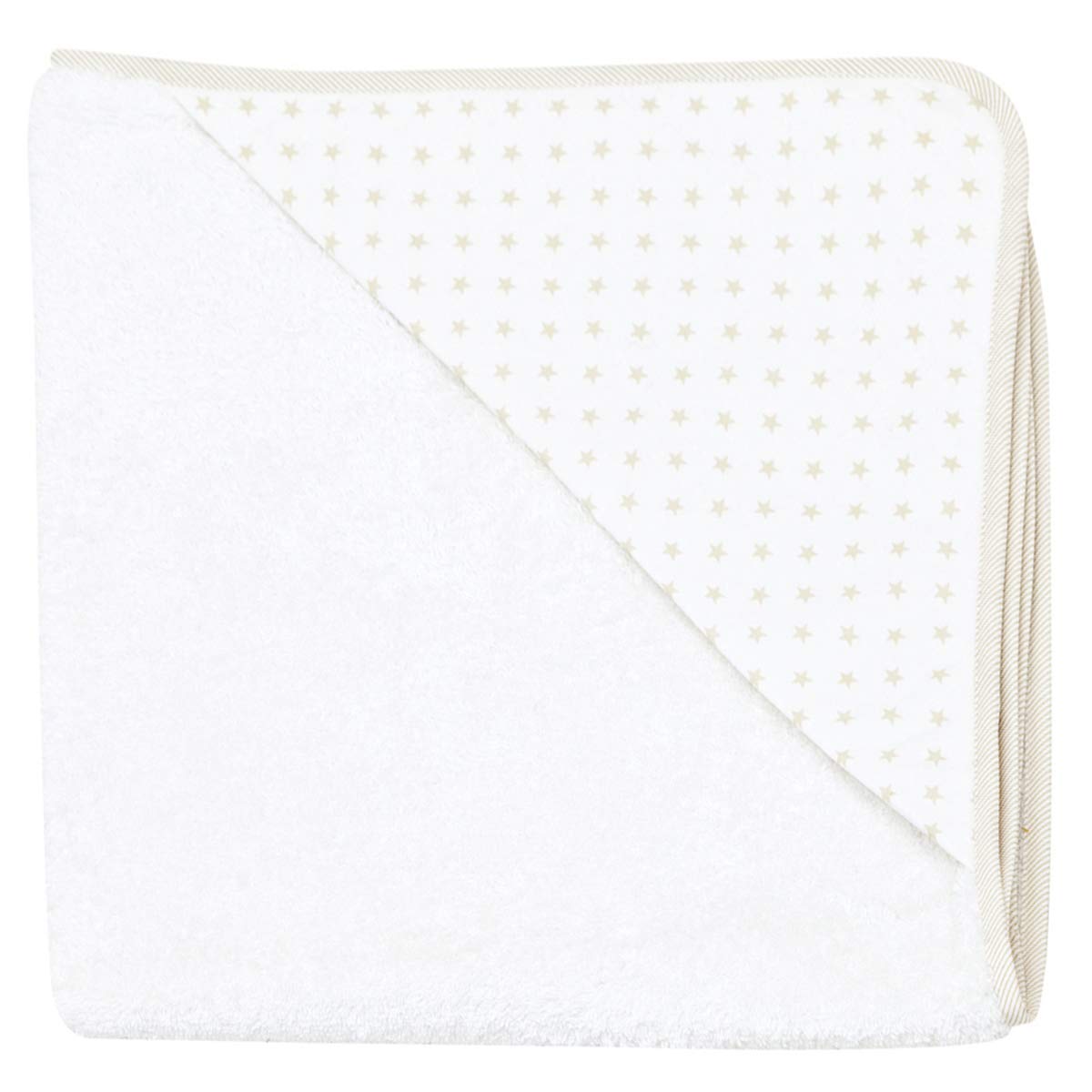 cambrass-35110-accappatoio-neonato-80x80-cm-beige-star-in-tencel image 1