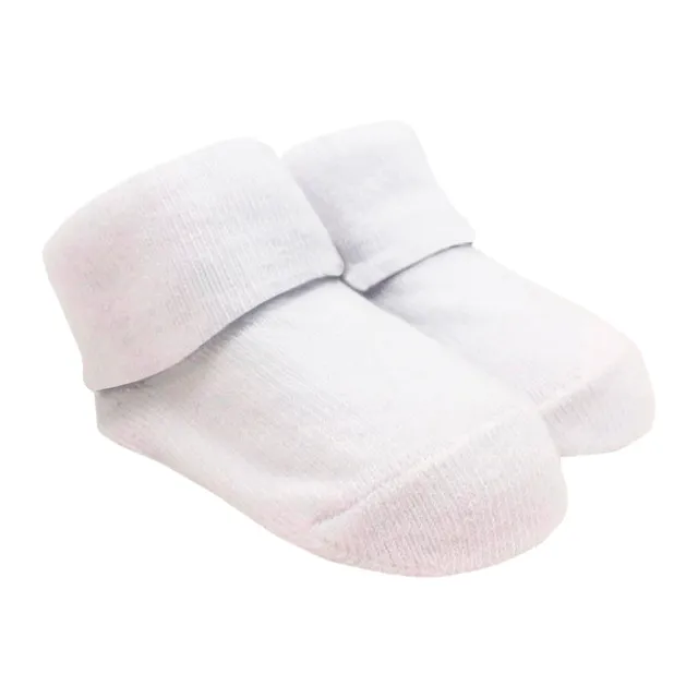 nanan-calzini-bianchi-tinta-unita-neonato-in-cotone image 1