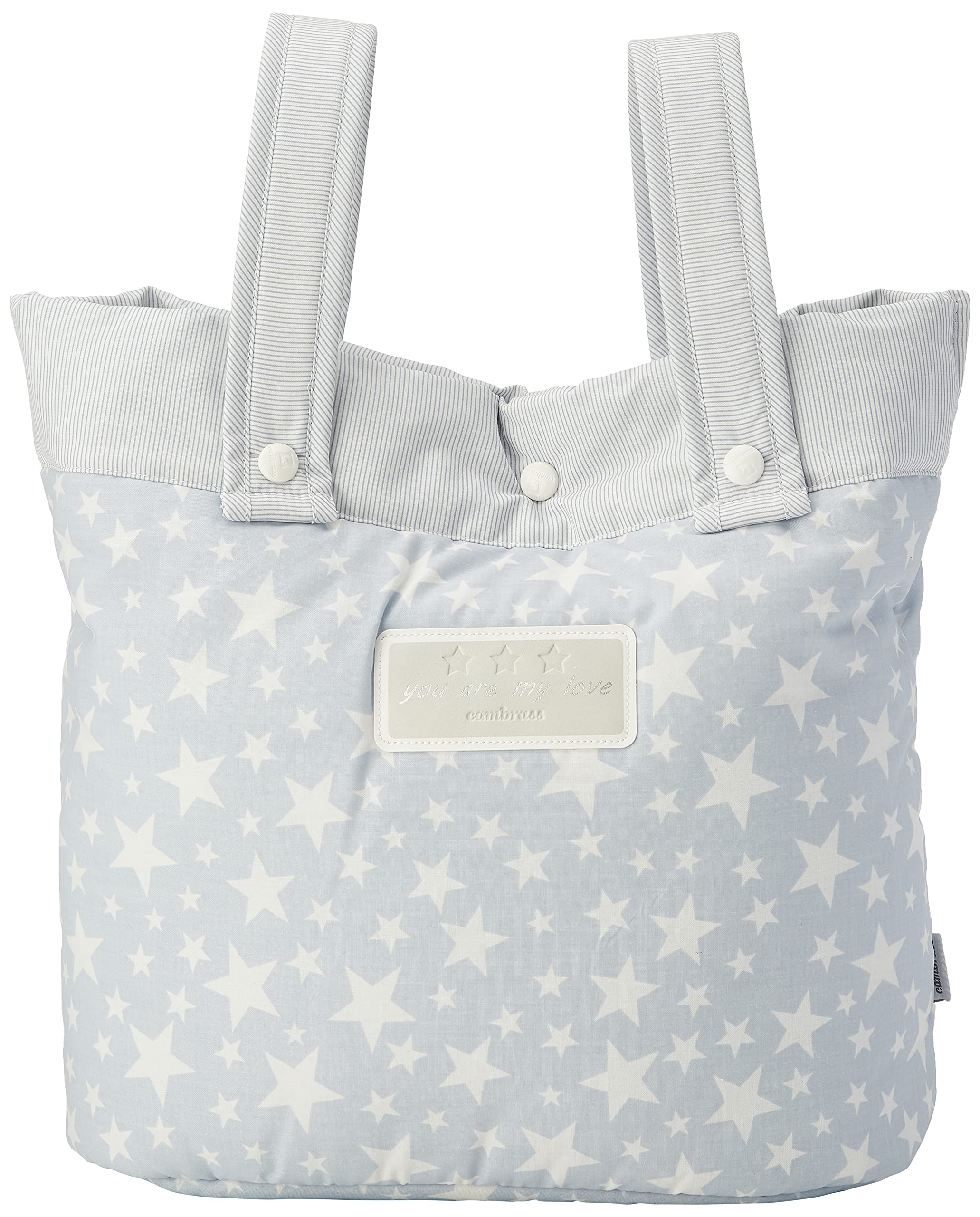 cambrass-35494-borsa-passeggino-star-azzurro-17x40x34-cm image 1