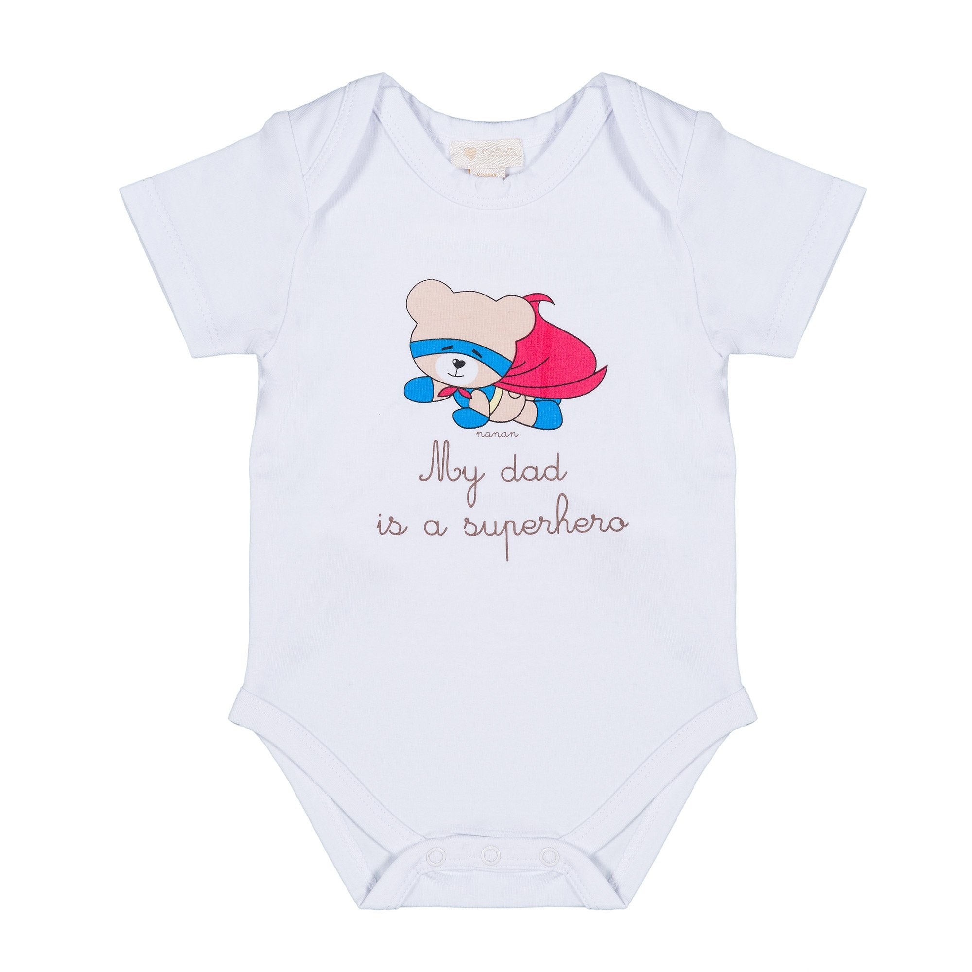 nanan-body-my-dad-is-a-superhero-neonato-bianco image 1
