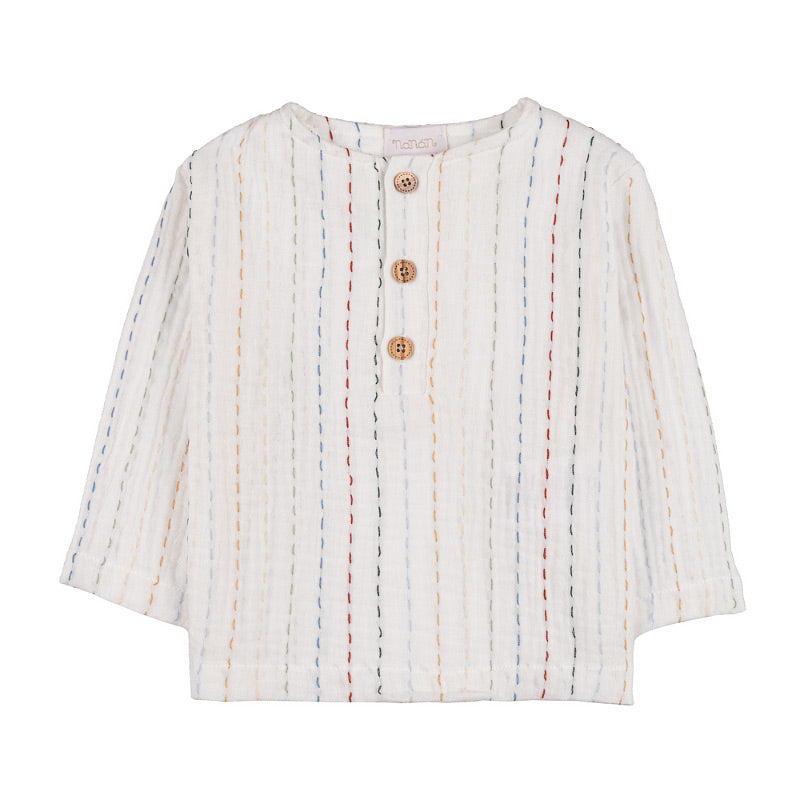 nanan-t-shirt-maniche-lunghe-neonato-con-bottoni image 1