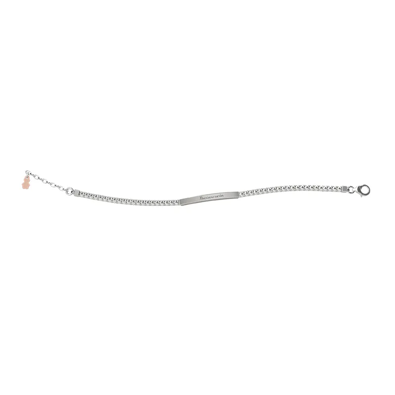 nanan-bijou-bracciale-tennis-mamma-in-argento-con-targhetta-personalizzabile image 1