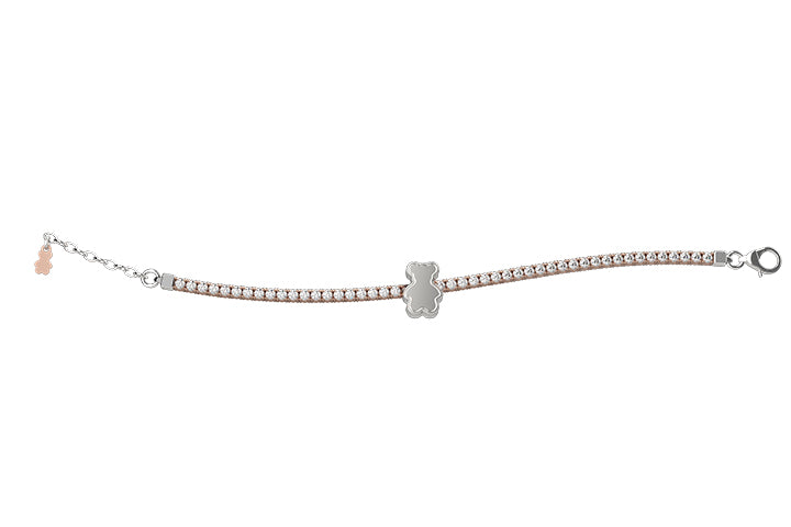 nanan-bijou-bracciale-tennis-bimbo-argento-925-tato-oro-rosa image 1