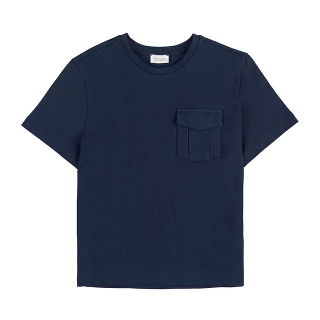 nanan-t-shirt-blu-con-taschino-laterale image 1