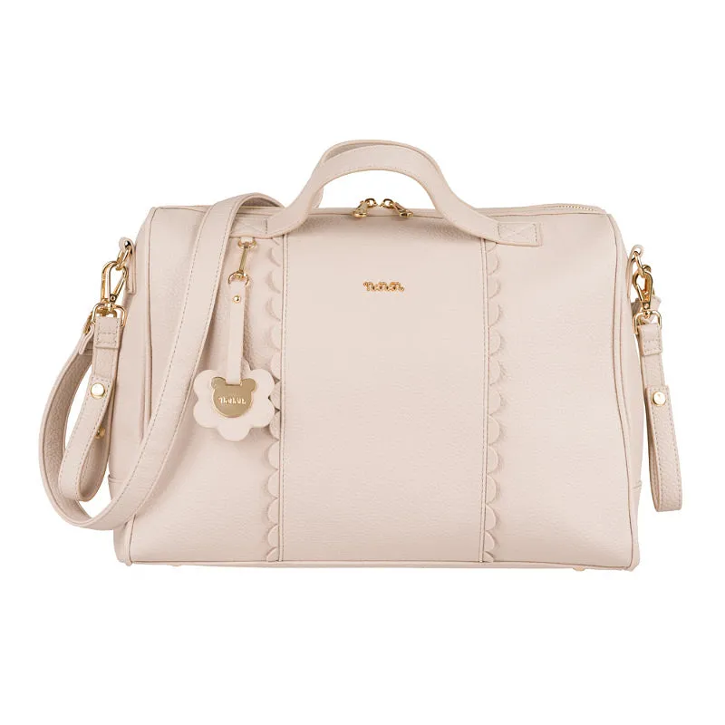 nanan-borsa-passeggio-beige-ecopelle-con-fasciatoio image 1
