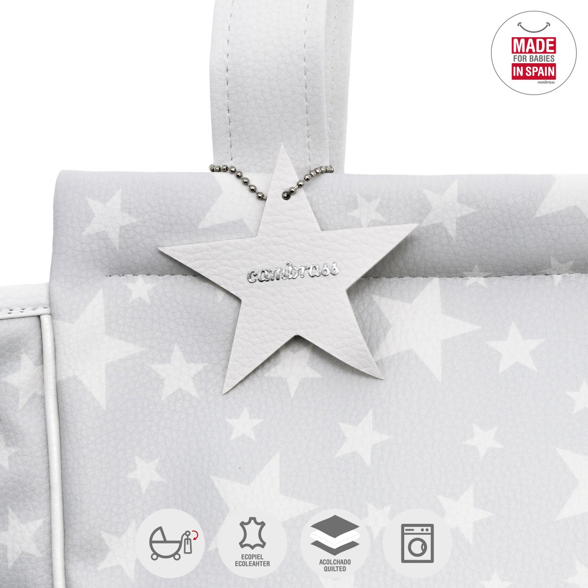 cambrass-etoile-39467-borsa-materna-13x40x33-cm-grigia image 5