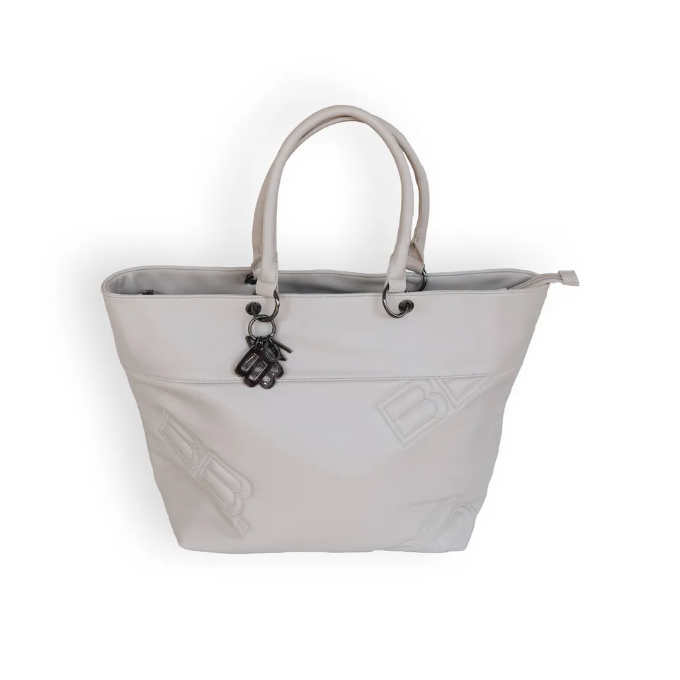 bamboom-borsa-tracolla-mamma-ecopelle-sand-10-con-materassino image 1