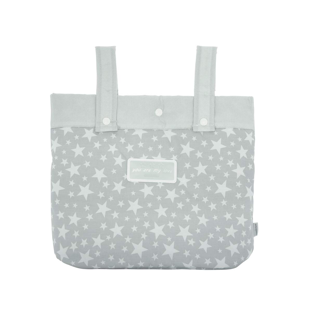 cambrass-35493-borsa-passeggino-star-gray-17x40x34-cm image 1