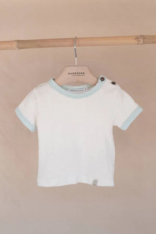 bamboom-shirt-bi-colore-water-petrol-513-maniche-corte-bimbo image 1