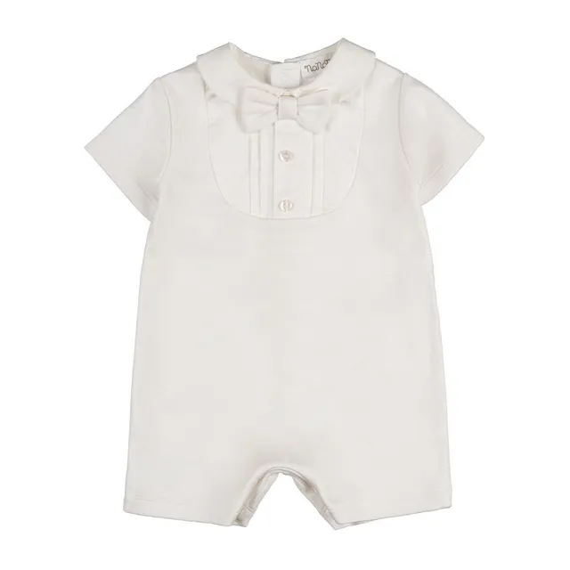 nanan-pagliaccetto-off-white-con-pettorina-e-papillon image 1