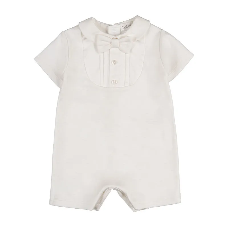 nanan-pagliaccetto-off-white-con-pettorina-e-papillon image 1