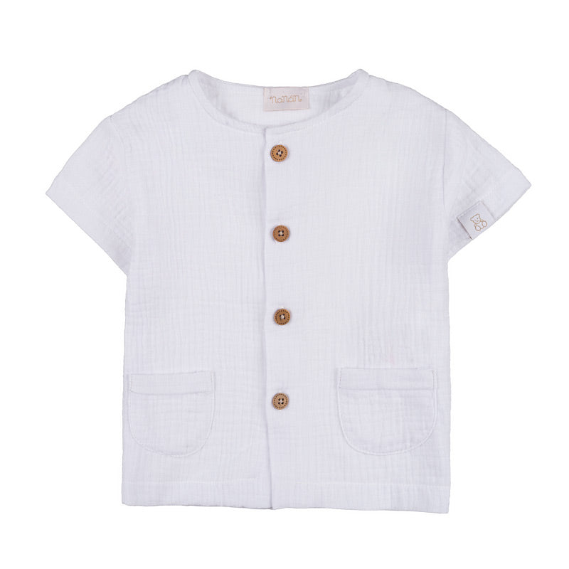nanan-t-shirt-con-tasche-e-bottoni-frontali image 1