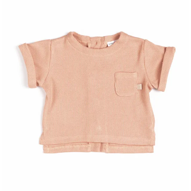 bamboom-shirt-apertura-dietro-manica-corta-coral-276 image 1