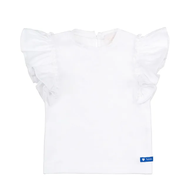 nanan-t-shirt-bianca-con-frappe-maglietta-neonata image 1
