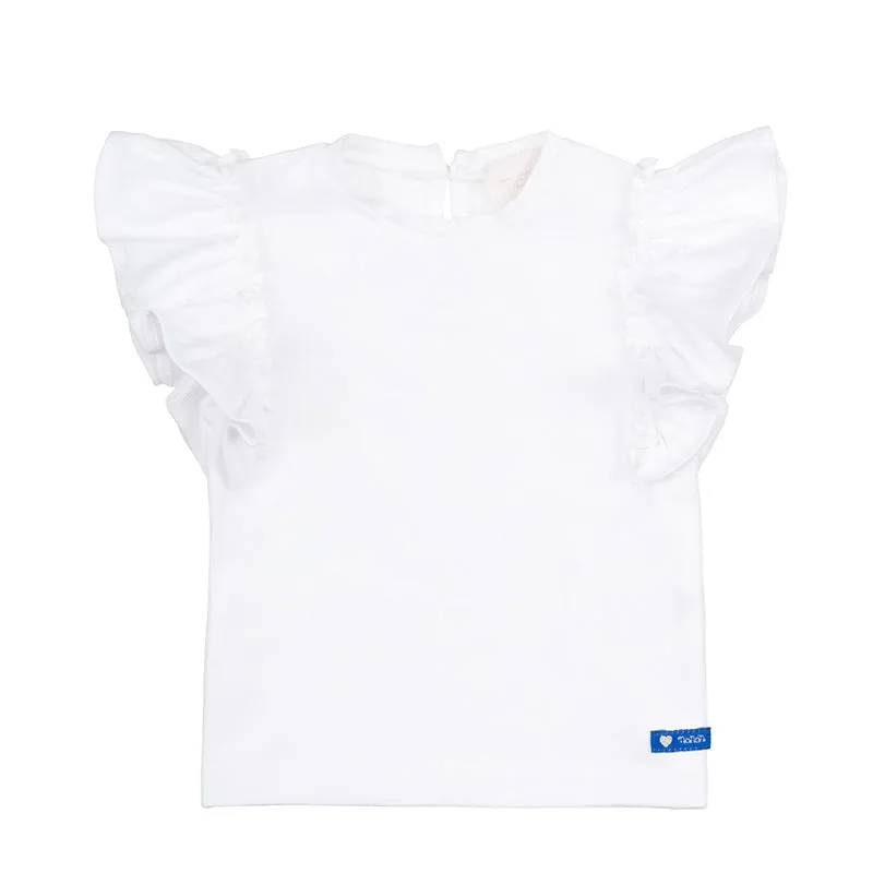 nanan-t-shirt-bianca-con-frappe-maglietta-neonata image 1