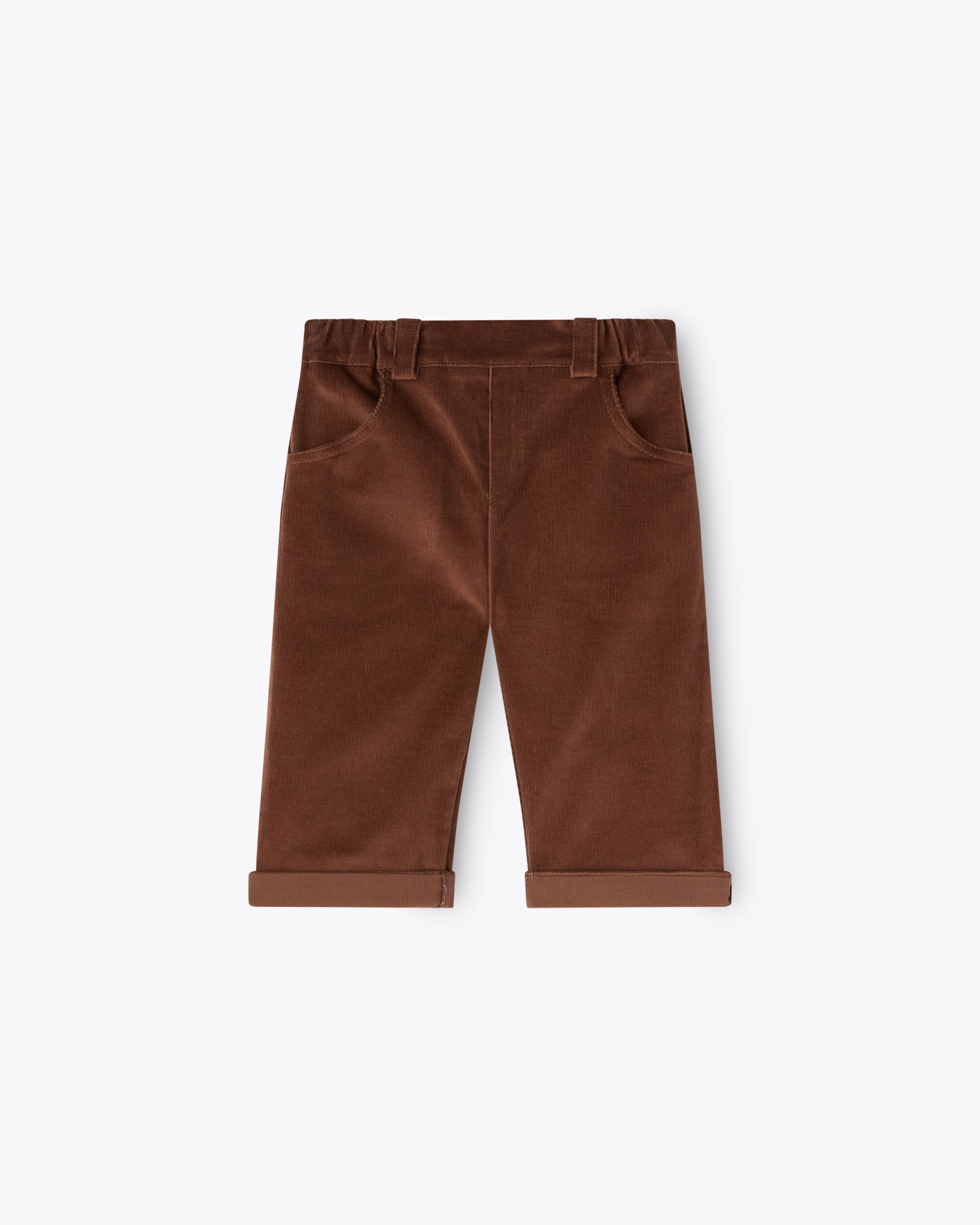 nanan-pantalone-marrone-5-tasche-in-velluto-a-coste image 1