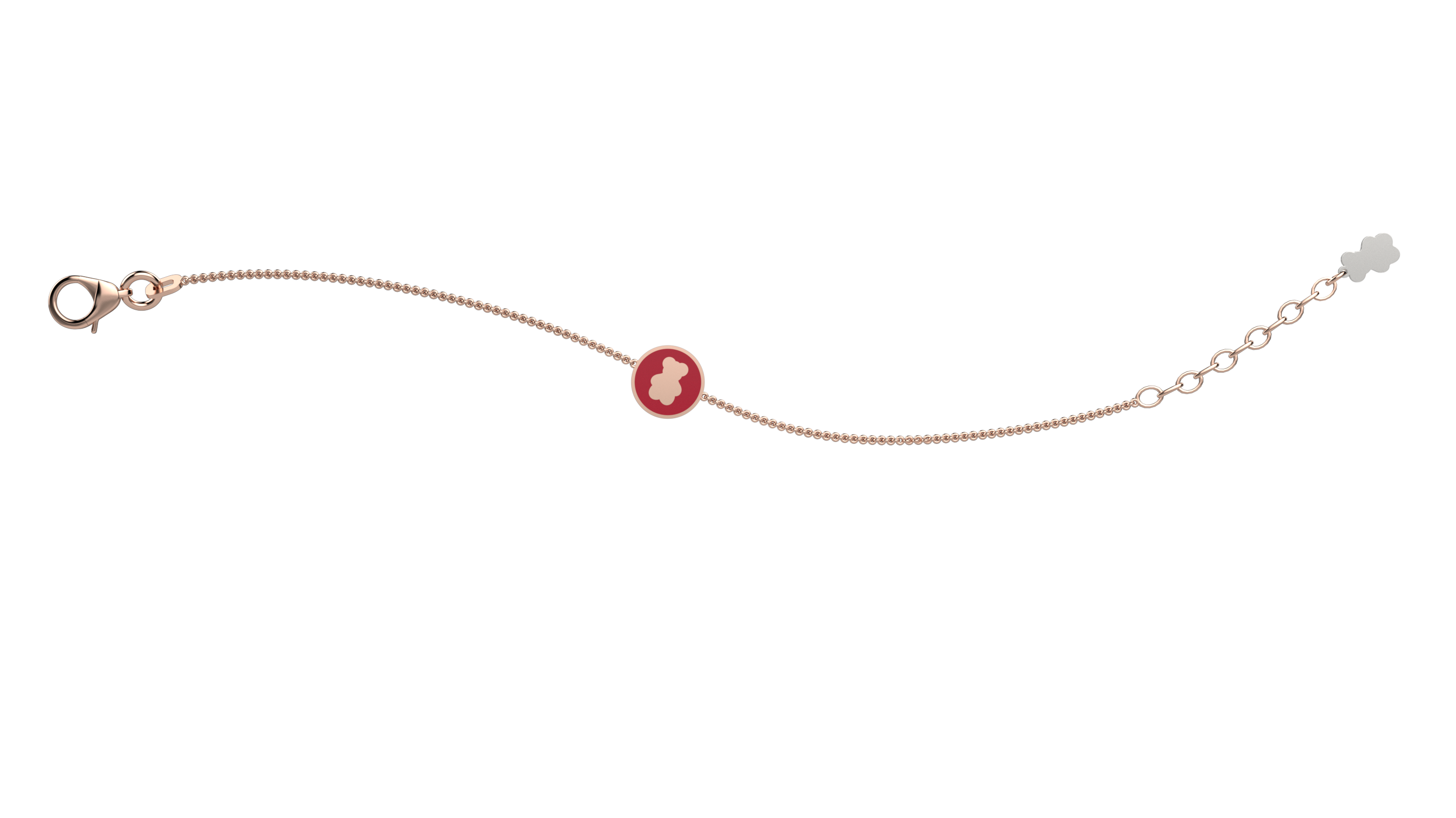 nanan-bijou-bracciale-con-medaglia-rossa image 2