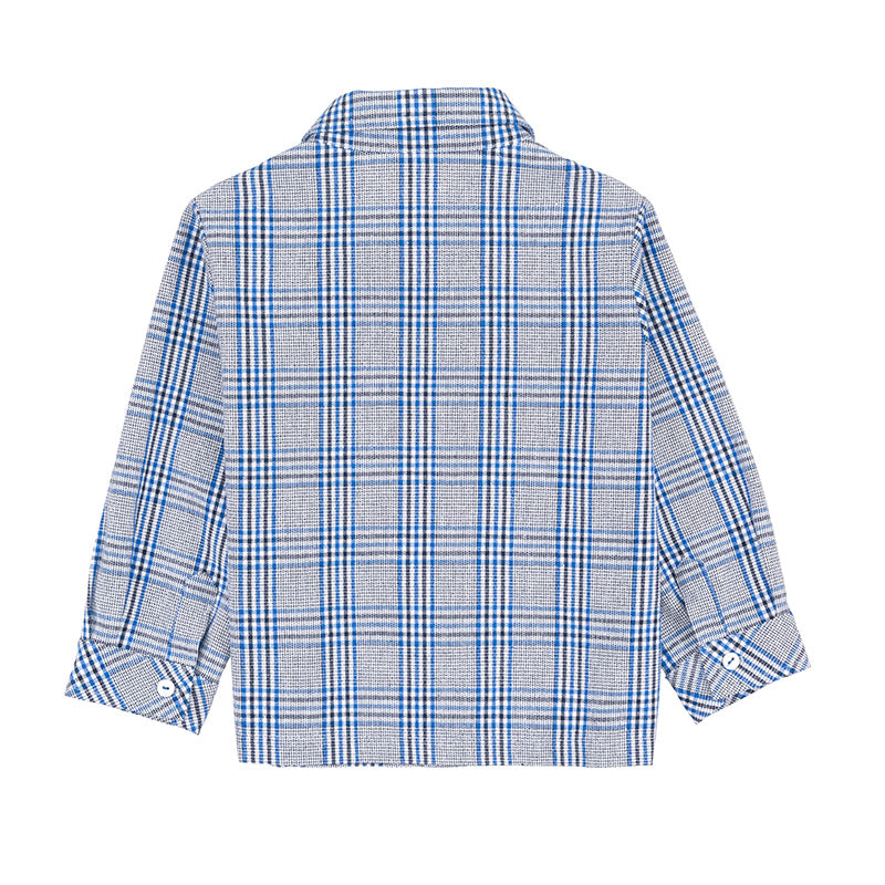 nanan-giacca-camicia-scozzese-blu-con-taschine image 2