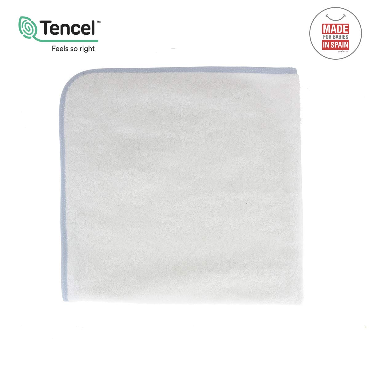 cambrass-accappatoio-mantellina-neonato-100x100-cm-azzurro-cielo image 3